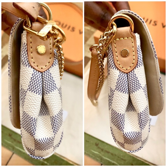 💯LOUIS VUITTON Damier Azur Canvas Favorite PM Bag - Picture 3 of 8